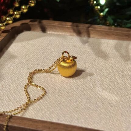 Love and Deep Space Gold Necklace Apple Fishtail Snowflake Stars