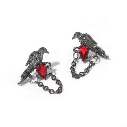 sylus pass raven gemstone brooch earrings necklace ring