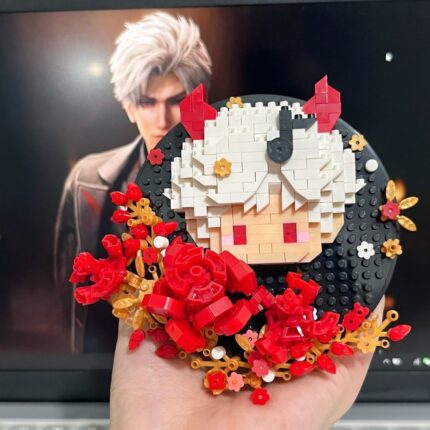 Love and Deep Space Block Puzzle Ornament