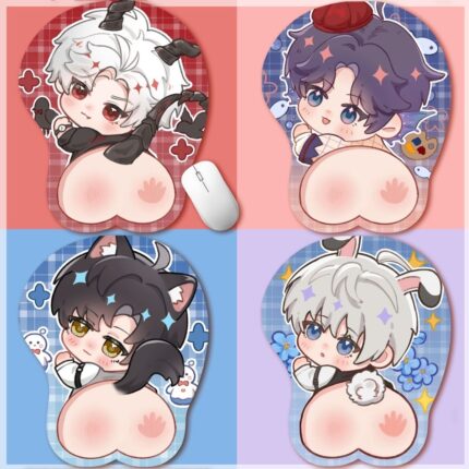 Love and DeepSpace Q Pectoral Mouse Pad