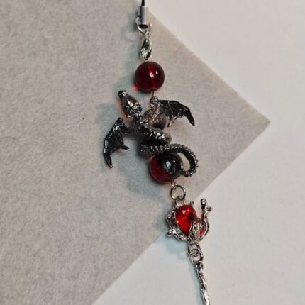sylus dragon theme cell phone charm