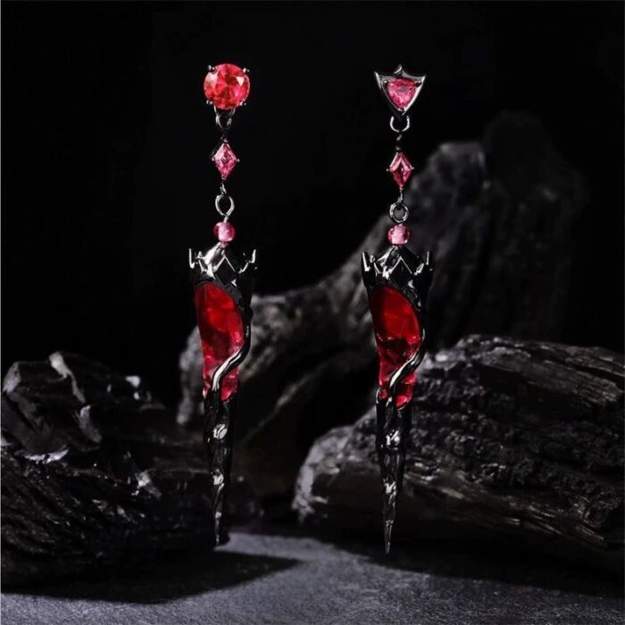 sylus dragon witch earrings