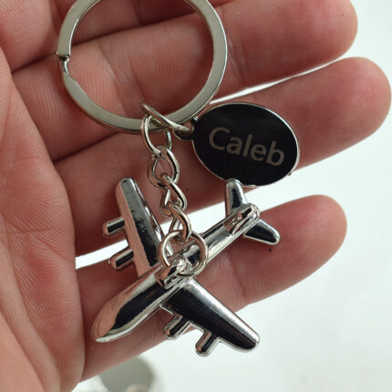Caleb Small Airplane Keychain