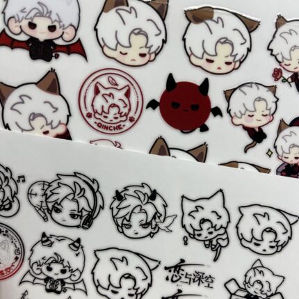 Love and Deep Space 5 Transfer Stickers Waterproof
