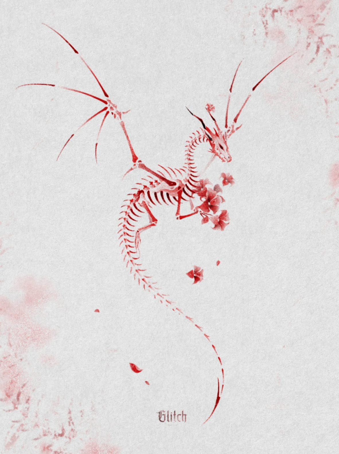 Love and Deep Space Dragon Tattoo Sticker
